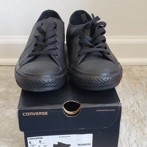 Converse Chuck Taylors All Star Leather Black Mono
